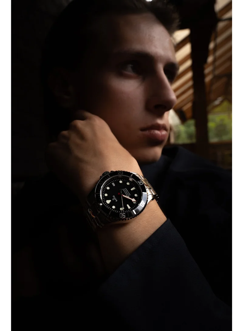RATIO  Ratio FreeDiver Sapphire Stainless Steel Black Dial Automatic RTF041 200M Men's Watch for Men | Best Price UAE