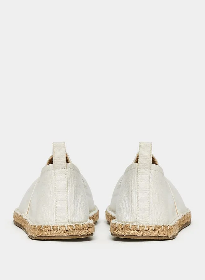 Styli Solid Canvas Espadrille Casual Shoes