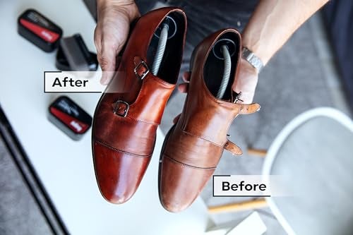 Kaps Shoe Polish Sponge Gives Instant Gloss, for Leather Shoes Boots Bags, Kaps Perfect Shine, (Transparent/Neutral) - Image 2