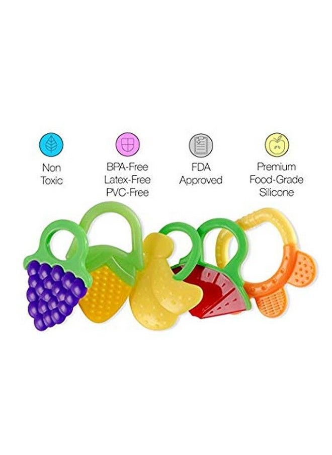 The Little Lookers Silicone Teether For 0 To 12 Months Baby Toddlers Infants Children I 100% Bpa Free (Candy Pack Of 1)  - Image 5