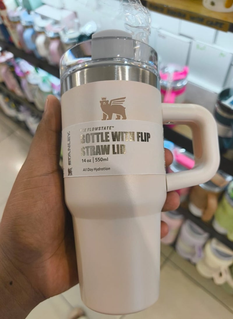 Stanley Quencher H2.0 Flow State Stainless Steel Vacuum Insulated Tumbler with Lid and Straw for Water, Iced Tea or Coffee, Smoothie and More, 14 oz - Image 1