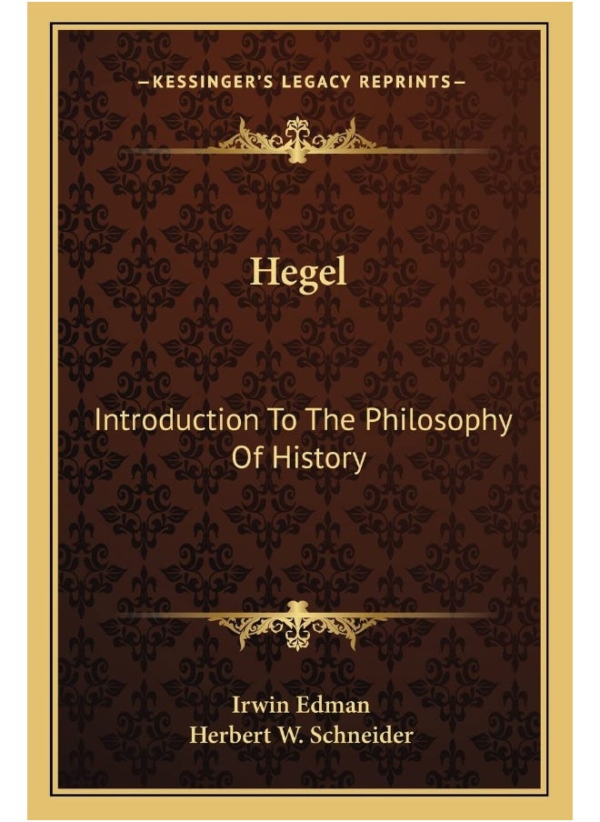 null - Kessinger Publishing Hegel: Introduction To The Philosophy Of History - Image 1