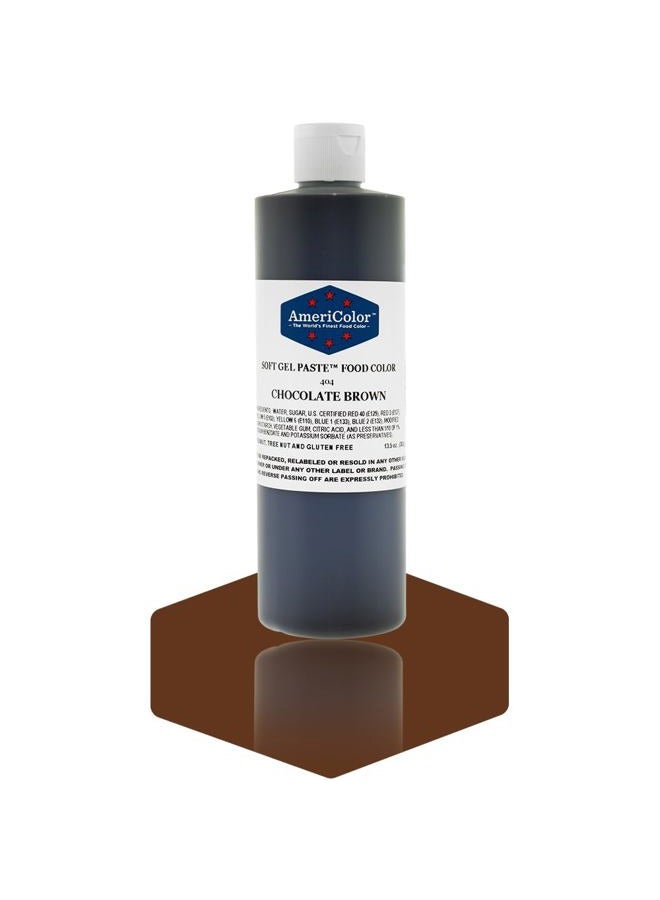 AmeriColor CHOCOLATE BROWN 400ml Soft Gel Paste Food Colour - Image 1