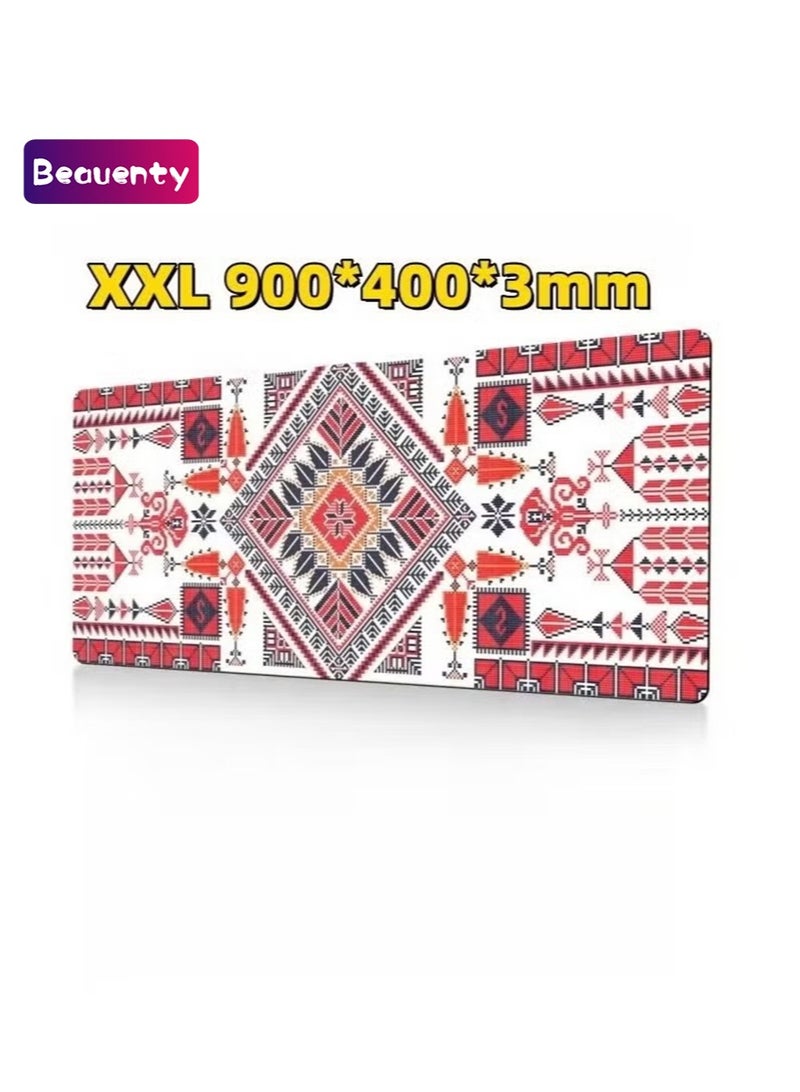 Beauenty Large geometric XXL mouse pad 900*400*3mm laptop gaming pad table pad - Image 1