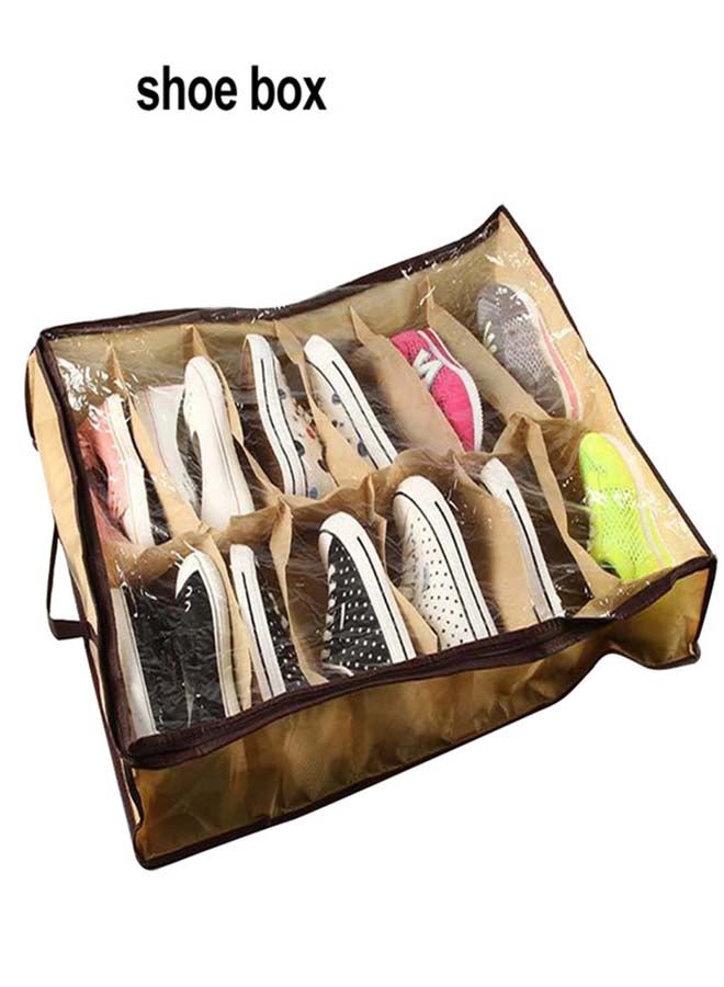 Pocket Shoe Organizer Beige 24inch  - Image 3