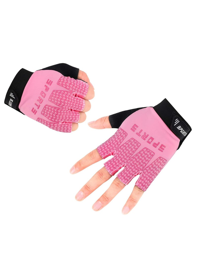 Oasisgalore Kids Half Finger Sport Gloves Kids Fingerless Cycling Gloves，Kids Fishing Gloves for Camping Fishing Outdoor Sports  - Image 2