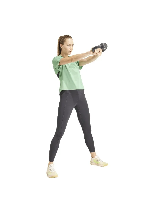 Adidas Power Bl Tee Green Training T-Shirts For Women Xs