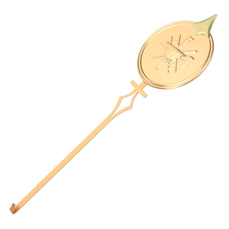 Gold Tone Metal Pendulum Replacement For Wall Clock Movement Part Minimalist Style Clock Supplies - Image 2
