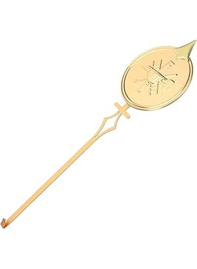 Gold Tone Metal Pendulum Replacement For Wall Clock Movement Part Minimalist Style Clock Supplies - Image 1