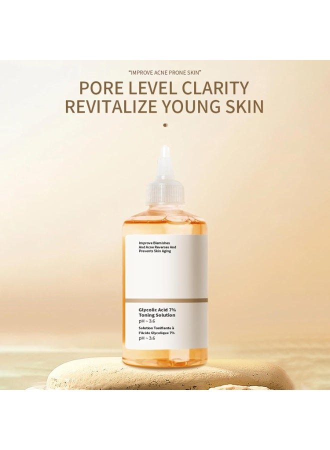 تونر حمض الجليكوليك 7% سعة 240 ملليلتر – محلول تقشير سطحي يساعد على تجديد البشرة وتحسين ملمسها لبشرة أكثر إشراقًا - Image 2