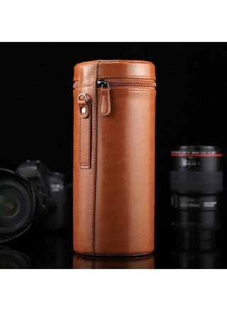 Extra Large Lens Case Zippered PU Leather Pouch Box for DSLR Camera Lens, Size: 24.5*10.5*10.5cm(Brown) - pzsku/Z4BF768CA1AECB706173BZ/45/_/1734543902/5e69276e-d37a-41f4-993c-cd57185dbec4