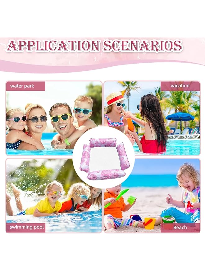 كاست ويف عبوتان من أرجوحات حمام السباحة القابلة للنفخ 4 في 1 كرسي شبكي عائم متعدد الأغراض للبالغين مثالي لحفلات حمام السباحة والمناسبات الصيفية والاسترخاء بجانب الماء - Image 3