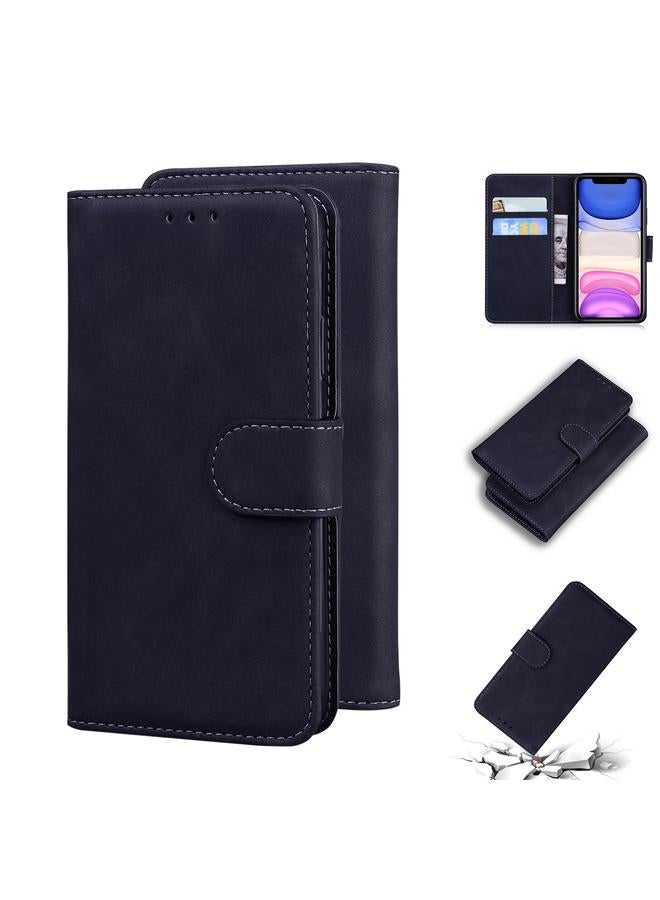 Zaboon Case For iPhone 11 Skin Feel Pure Color Flip Leather Phone Case - Image 1