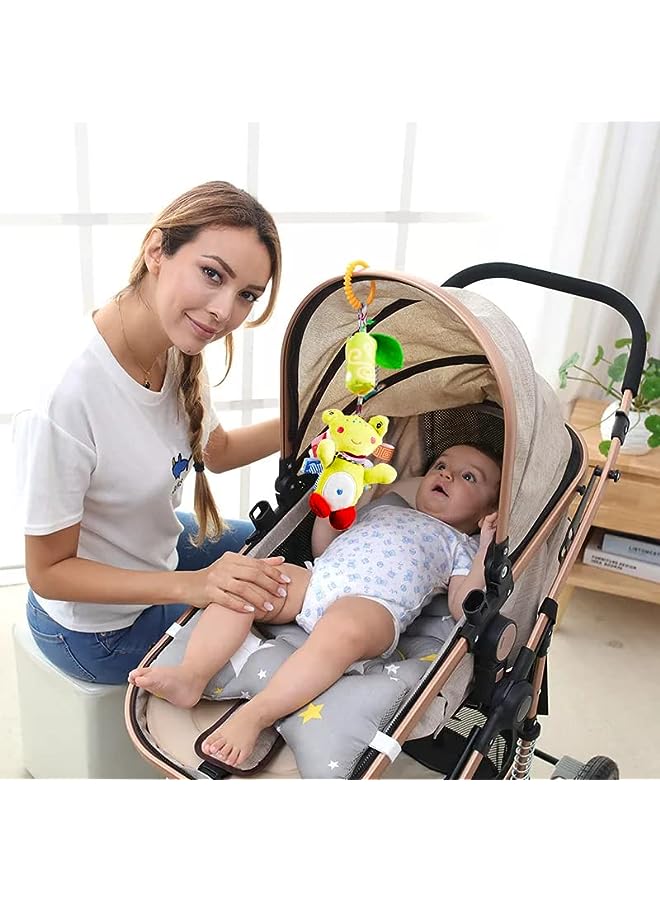 vesus Cradle Hanging, Car Seat Stroller Toys Plush Elephant Rattle Soft Toy - Image 2