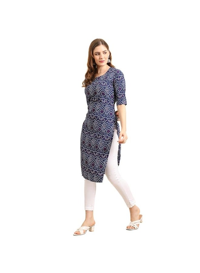 Pinkmint store Women's Crepe Regular Fashion Kurta XL - Image 3
