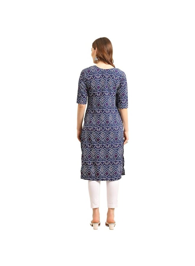 Pinkmint store Women's Crepe Regular Fashion Kurta XL - Image 4