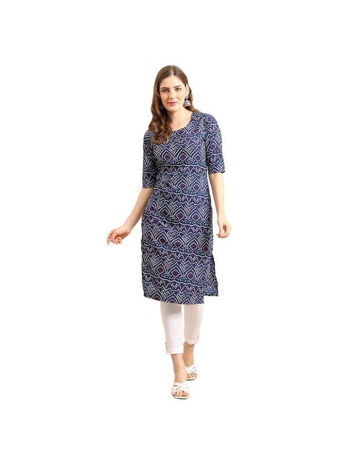 Pinkmint store Women's Crepe Regular Fashion Kurta XL - Image 1