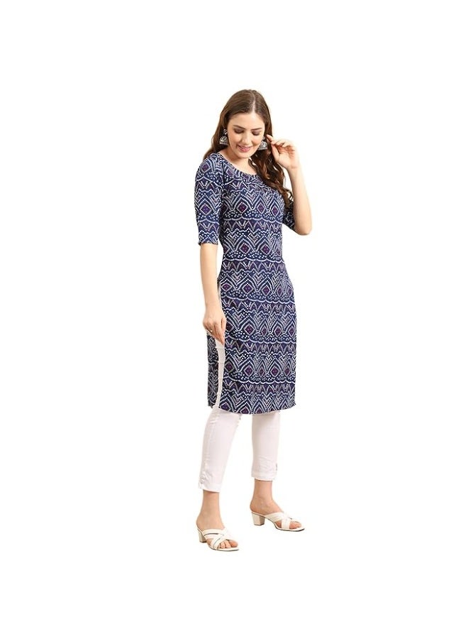 Pinkmint store Women's Crepe Regular Fashion Kurta XL - Image 2