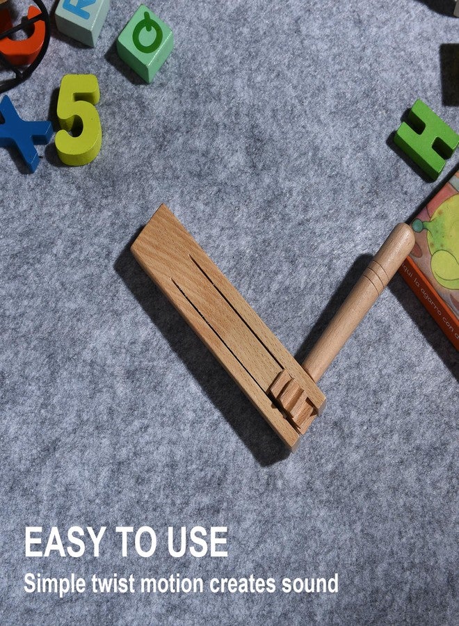 ميهي أربع قطع من الماتراكاس المكسيكية، أدوات إصدار الضوضاء الخشبية، أدوات إصدار الضوضاء ذات آلية السقاطة لفعاليات كرة القدم الرياضية، هدايا الحفلات، حفلات التخرج واحتفالات عيد الميلاد - Image 5