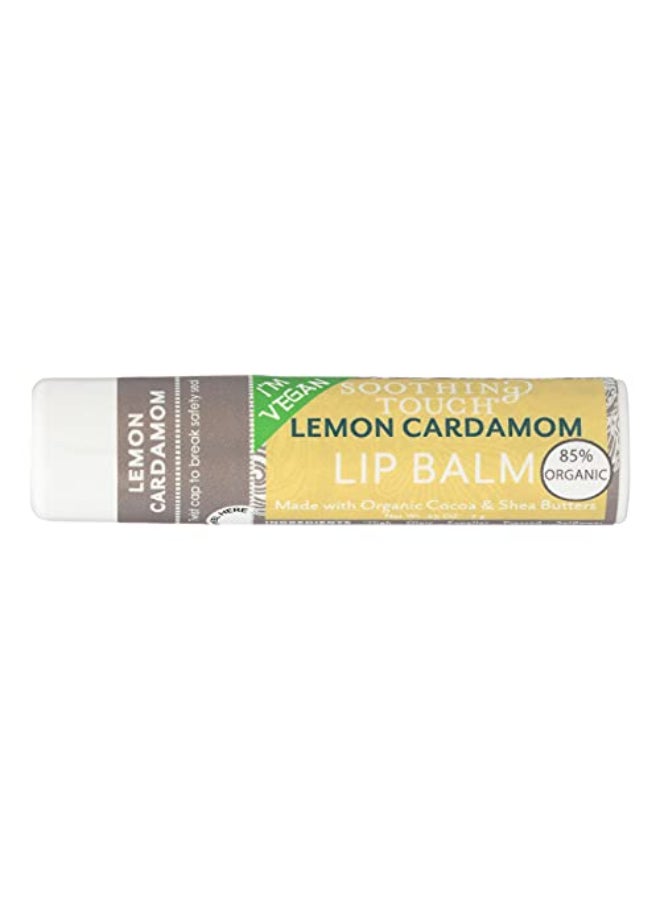 Soothing Touch Lemon Cardamom Vegan Lip Balm 25 oz 85 Organic Case of 12 - Image 1