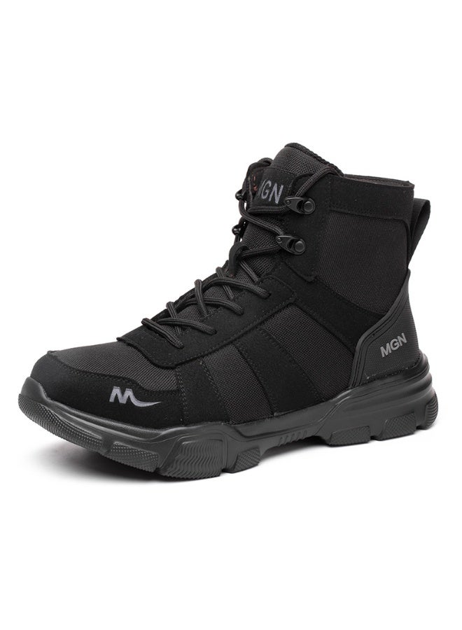 NIBEMINENT Work Boots Indestructible Safety Shoes Men Steel Toe Shoes Puncture-Proof Sneakers  Non Slip Work Shoes Male Tactical Boots - Image 1