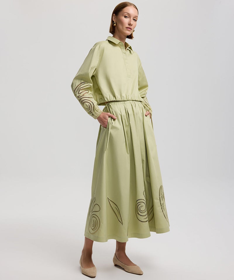 Ipekyol Embroidered Midi Skirt - Image 4