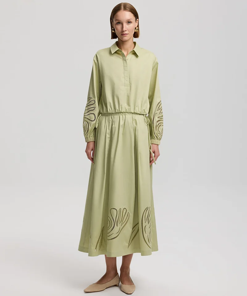 Ipekyol Embroidered Midi Skirt