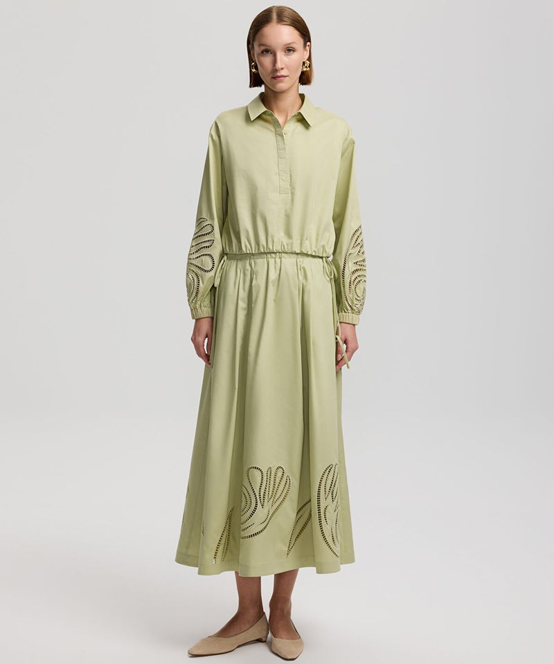 Ipekyol Embroidered Midi Skirt - Image 1