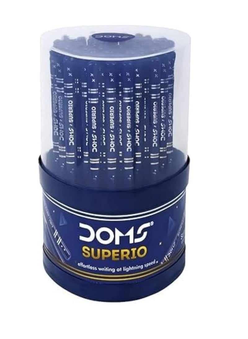 DOMS 50 قطعة من أقلام الجرافيت السوبر داكنة من سوبريو مع جرة | عبوة تومبلر | كتابة سهلة | تستخدم في المدرسة والمكتب | 50 قلم - Image 2