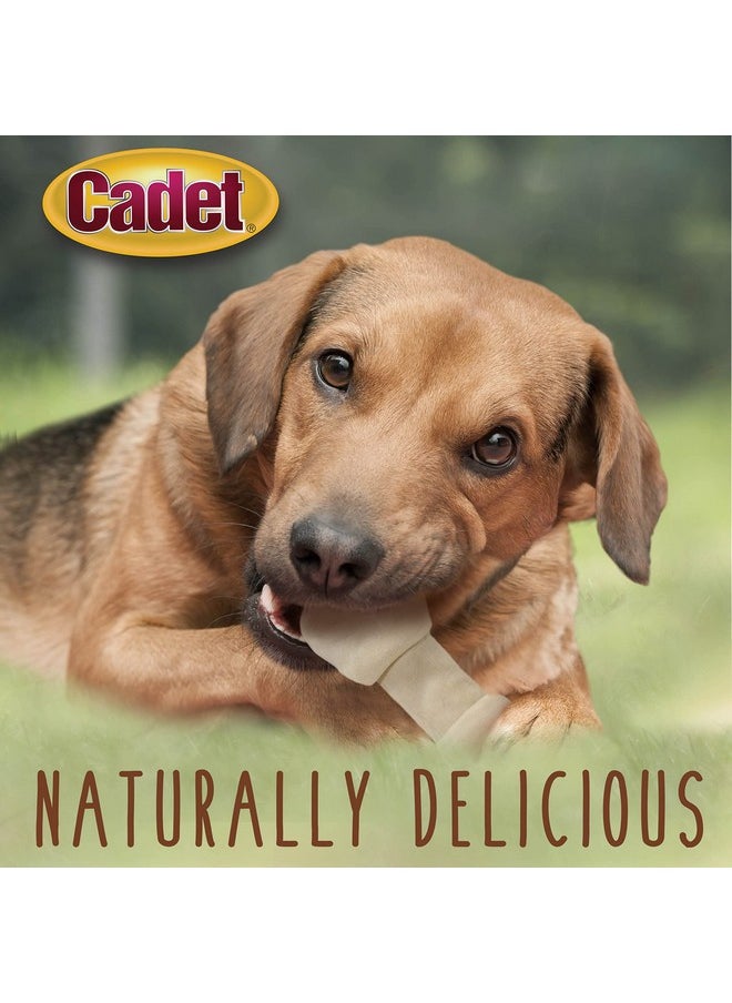Cadet Cadet Premium Grade Beef Hide Dog Chews, 6"-7" Long-Lasting Knotted Rawhide Bones, Single-Ingredient, Natural Flavor, 4 Pack  - Image 4