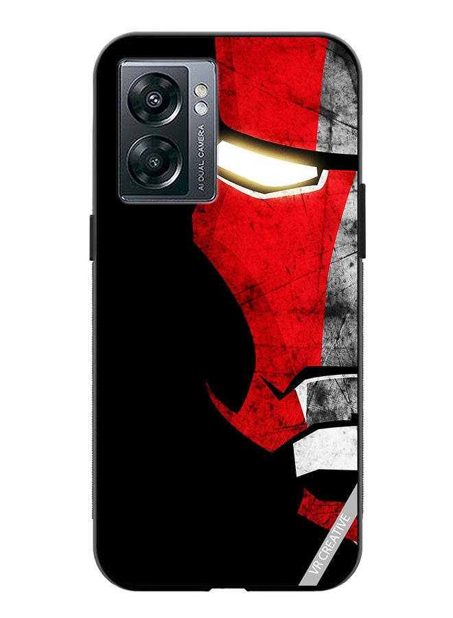VR CREATIVE Protective Case Cover For OnePlus Nord N300 Half Face Iron Man Design Multicolour - Image 1