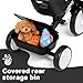 Bobike Toddler Tricycle for Ages 25 Years Tricycle with 2 LED Light Wheels Toddler Bike with 3Position Seat and Rear Basket Kids Bike Gift for Boys Girl Black - Image 4