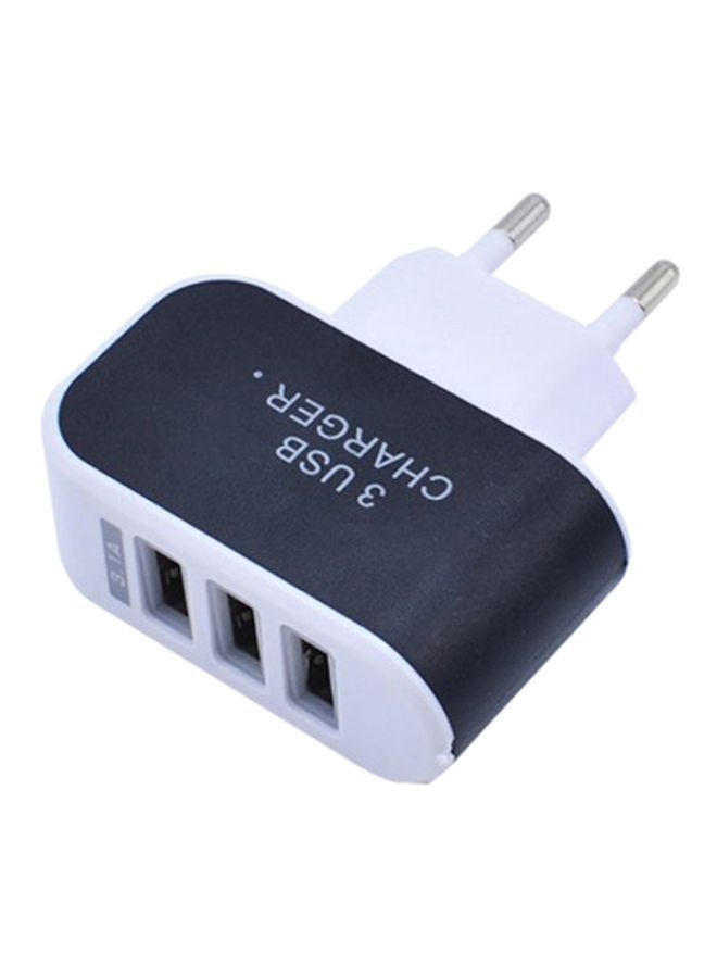NIBEMINENT 3-Port USB Charging Adapter Black/White