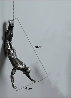 Athlete Rock Climbing Man Wall Sculpture – Handmade Resin 3D Climber Figurine, Nordic Retro Wall Hanging Decoration, Creative Home Décor, Unique Hand-Finished Climbing Man Statue - pzsku/Z4BF7C8C1DE90302FE76AZ/45/_/1739371240/ea7159da-ac8f-4879-ad2f-80d0d26d7065