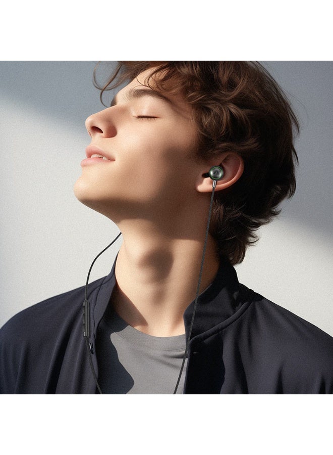 ACEFAST USB-C In Ear Wired Earphones with mic L5, 1.2m Cable Length, Ergonomic in-ear Design,  Easy to Operate, HD Microphone - Black - Image 5