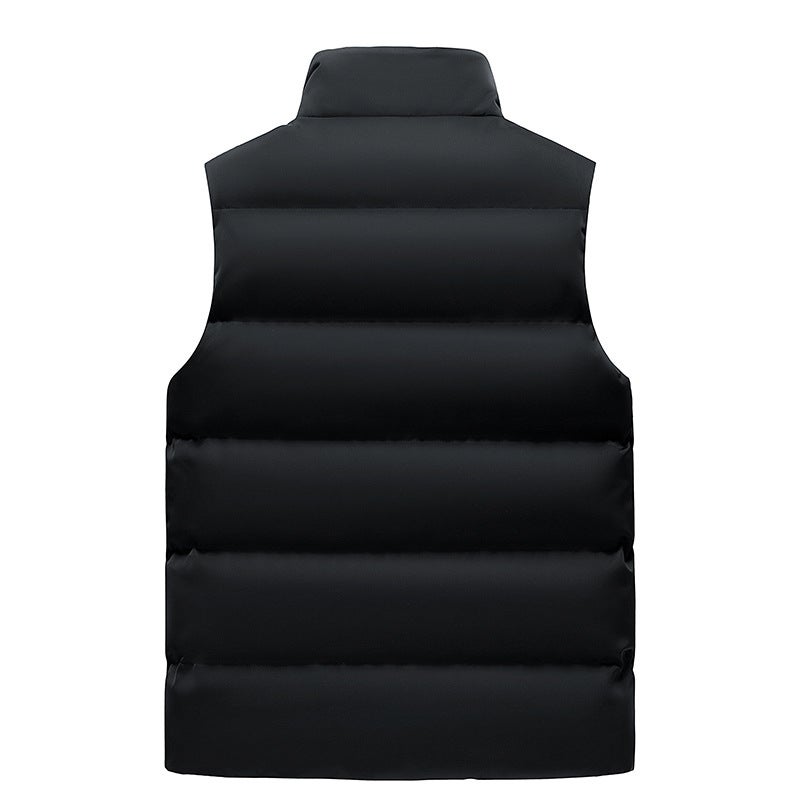 Winter New Lamb Wool Vest For Men, Casual Large Size Vest, Warm Vest For Middle-Aged And Elderly, Fleece-Lined 218 - Image 3