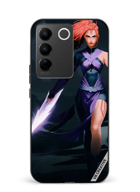 Protective Case Cover For Vivo V27 Pro Anti-Mage Lady Dota 2 Design Multicolour
