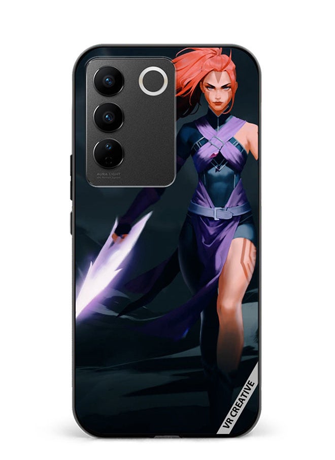 VR CREATIVE - Protective Case Cover For Vivo V27 Pro Anti-Mage Lady Dota 2 Design Multicolour - Image 1