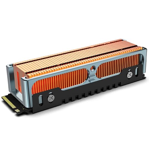 JEYI Q150 M.2 HeatSink, Cooper Fins with Aluminum Frame Passive Heat Sinks - Finscold Q150-1.7mm / 0.68" - Image 1