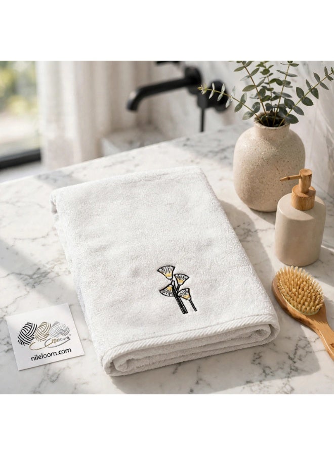 nileloom Great Nile Collection Towels Set, 100% Cotton, 700 GSM Luxury, Microwave Spa-Ready, Double-Stitched, Eco-Friendly, Ultra-soft, 80X50 cm (4 pcs) - Image 5