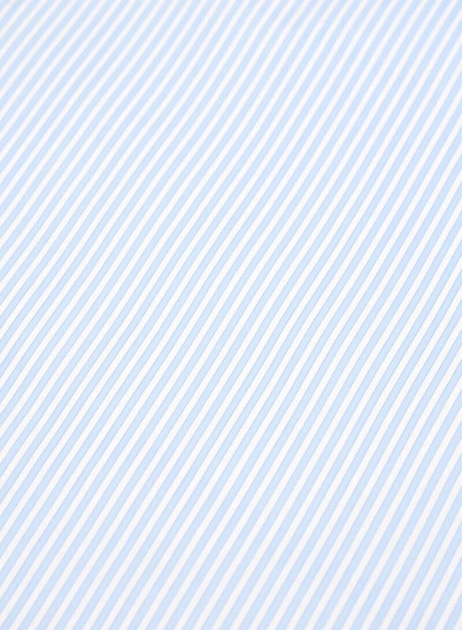 Waddllcor Blue Stripe Contact Paper Self Adhesive Shelf Drawer Liner Peel and Stick Wallpaper for Kitchen Countertops Living Room Bedroom 17.7" x 78.7" - Image 4