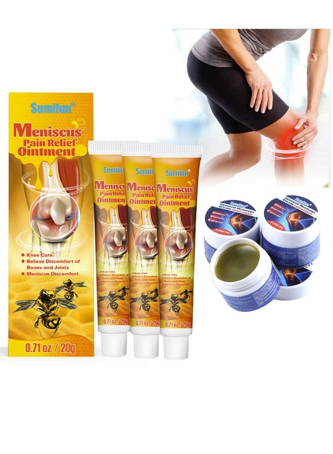 Sumifun 3Pcs Bee Venom Professional Treatment Gel + 3PCS Joint And Bone Therapy Cream , Dual Relief For Joint & Muscle Pain, Soothes Neck, Shoulders, Back, Hips & Feet, Quick Pain Relief Formula - Image 1