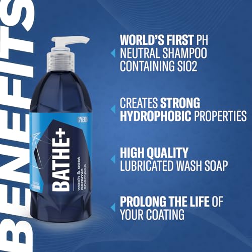 Gyeon Bathe+ 1000ml - Sio2 Ceramic Coating Infused Car Wash - pH Neutral - Instant Hydrophobic Protection - Self Cleaning Properties - Perfect for Maintaining Your Car Ceramic Coating - Image 2