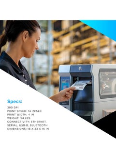 ZEBRA ZT411 Thermal Transfer Industrial Printer 300 dpi  - Image 5