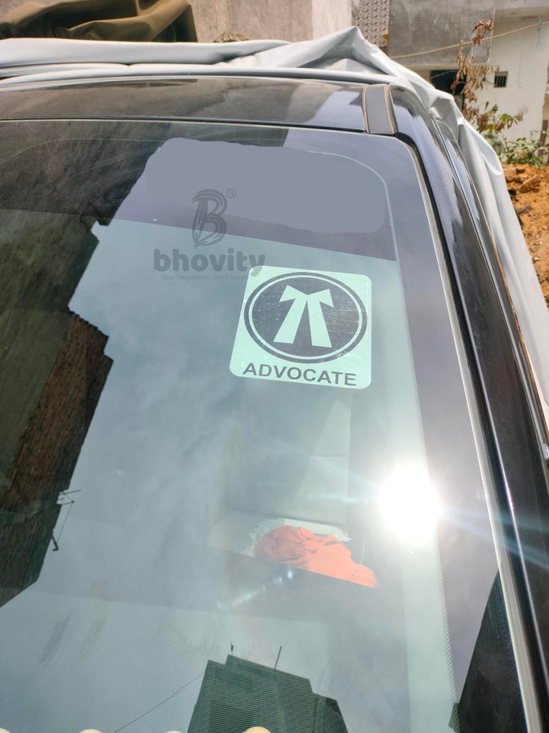 Bhovity® Pack of 2 Inside Sticker with Front Adhesive Advocate Sticker for Car - Image 2