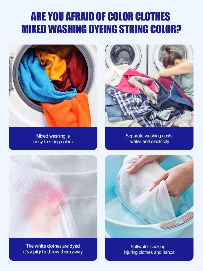Dryer Sheets, Prevent Color Bleeds Runs Absorber Laundry Sheets, Anti Dyeing Clothes, Clothing Color Absorbing Paper Mite Removal Color Trapping Sheets for Home Apartment Use(1 Box/30Pcs) - Image 3