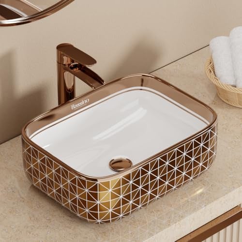 BASSINO Premium 5 Inch Brass Waste Coupling/Washbasin Drainer/Rust-Proof Pop-Up for Basin/Drain Stopper for Tabletop, Wall-Mount & Pedestal Wash Basins(Glossy-Rosegold) - Image 4
