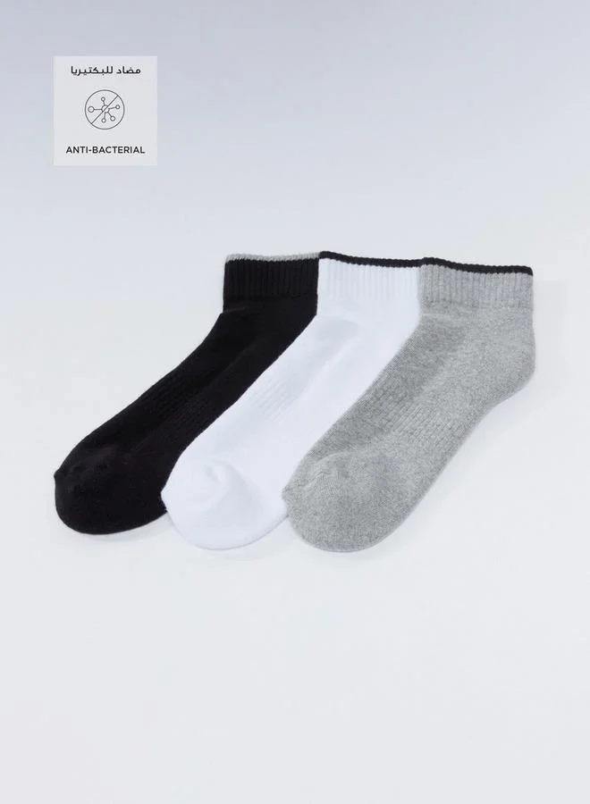 سبلاش فيڤ Set of 3 - Ribbed Ankle Length Socks
