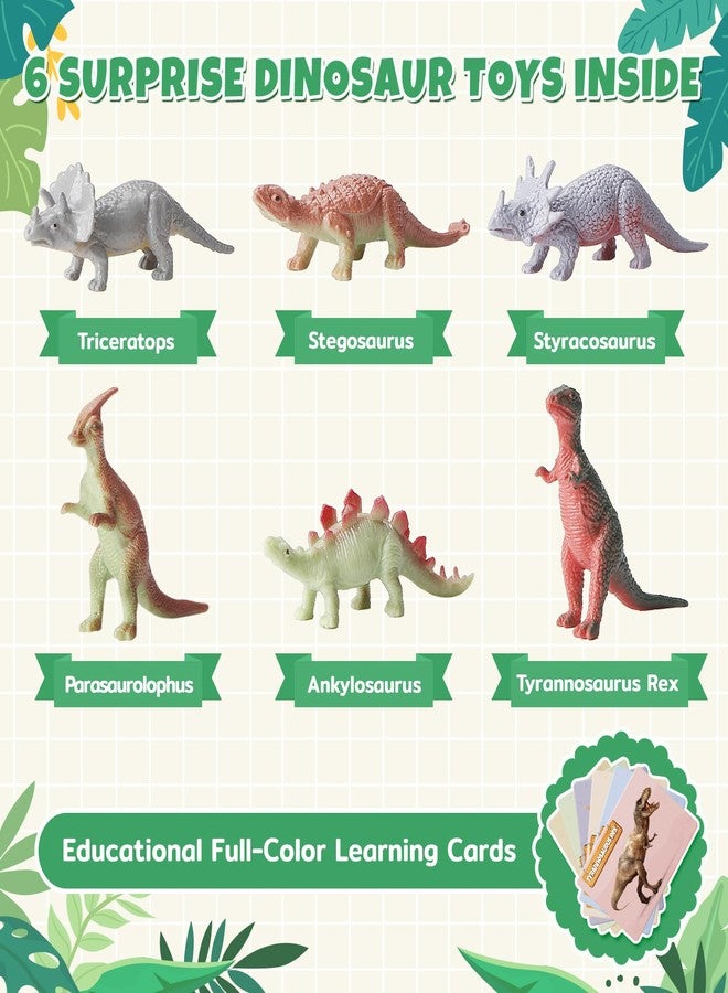 TranquilBliss Dino Egg Bath Bombs for Kids with Surprise Inside, 6 Packs Dinosaur Bath Toys Set for Boys,Girls, Bubble Fizzies, Educational Birthday & Christmas Gift Ideas - Image 4