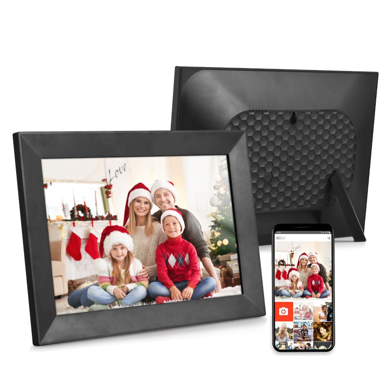 10.1 Inch WiFi Digital Photo Frame Built-in 16GB Memory Smart Digital Picture Frame LCD Touch Panel Auto Rotation APP Sharing Birthday Festival Christmas Gift for Family Friends - Image 1